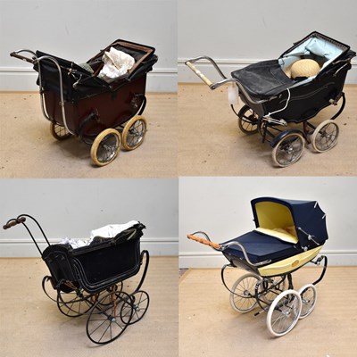 Lot 114 - A Silver Cross number 68 pram, height 90cm,...