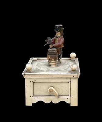 Lot 247 - A Napoleonic prisoner of war carved bone...