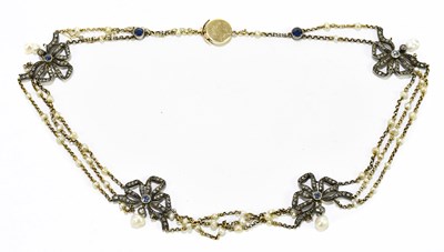 Lot 1291 - An Edwardian Belle Époque yellow metal seed...