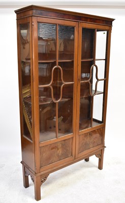 Lot 62 - An early 20th century mahogany display cabinet...