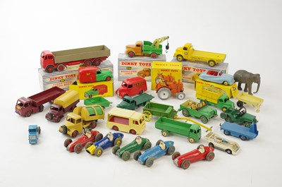 Lot 1604 - DINKY; a collection of diecast model cars to...