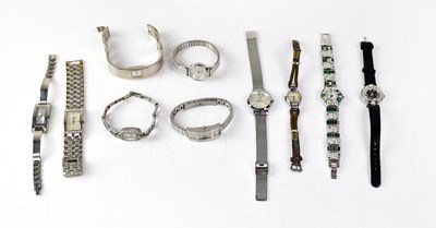 Lot 966 - Ten various wristwatches (10).