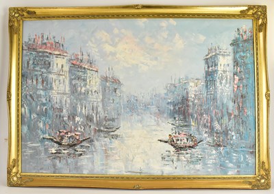 Lot 502 - S. SPRITZER (20th century); oil on canvas,...