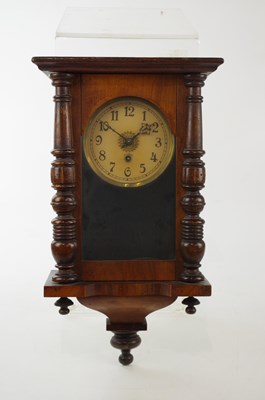 Lot 1316 - An early 20th century mahogany cased wall...
