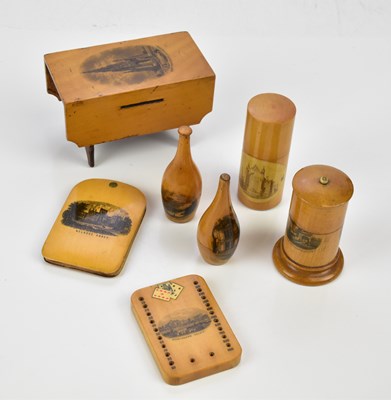 Lot 1500 - A collection of 19th century Mauchline ware...
