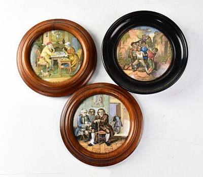 Lot 310a - Three pot lids comprising 'The Wolf and the...