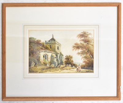 Lot 535 - J. F. WELLS (19th century); watercolour,...