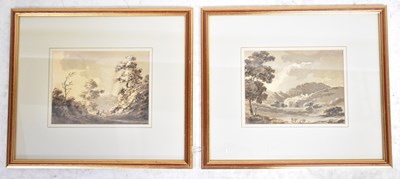 Lot 534 - R. HOLDEN (19th century); a pair of sepia...