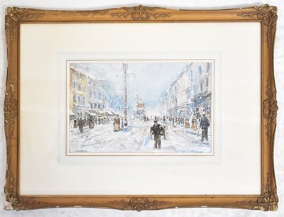 Lot 546 - THEODORE ZIMMERMANN; watercolour 'Liverpool',...