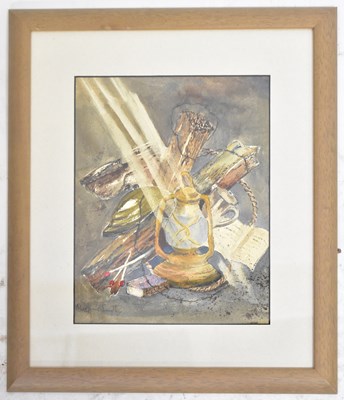 Lot 538 - MARJORIE SMYTHE; watercolour 'The Somme 1916',...