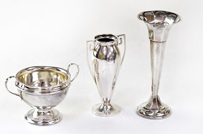 Lot 716 - Three items of hallmarked silver, comprising a...