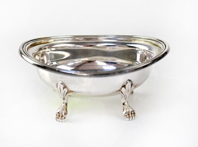 Lot 682 - An early 20th century hallmarked silver oval...