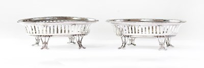 Lot 678 - WALKER & HALL; a pair of George V hallmarked...