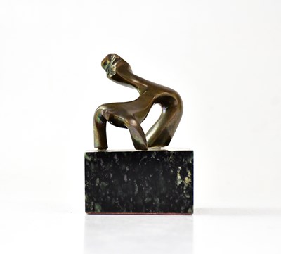 Lot 372 - AFTER PICASSO; an abstract bronze sculpture of...