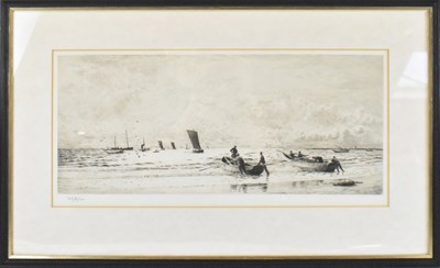 Lot 160 - WILLIAM LIONEL WYLLIE (1851-1931); an etching,...