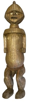 Lot 540 - A large Ambete Cameroon brass clad figure,...