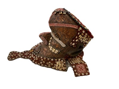 Lot 548 - A large African helmet mask (Bwoom), with...