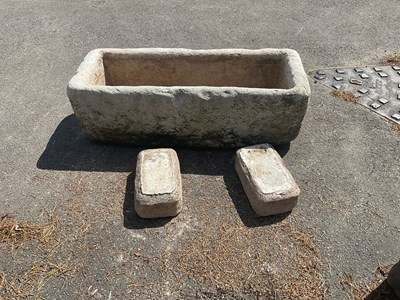 Lot 1270 - A British made Dukeforest stone trough of...