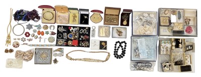 Lot 837 - A large quantity of costume jewellery...