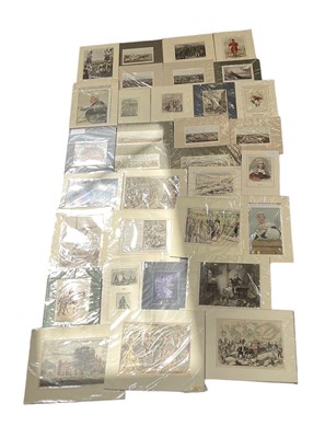 Lot 162 - Thirty-six 19th century and later unframed...