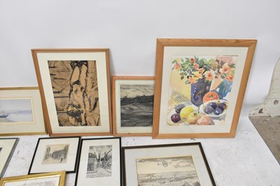 Lot 1015 - CHARLES ROWBOTHAM; watercolour, figures and...