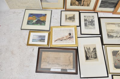 Lot 1015 - CHARLES ROWBOTHAM; watercolour, figures and...