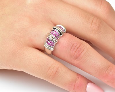 Lot 1165 - ROBERT COIN; a 'Nabucco' 18ct white gold pink...