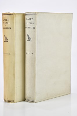 Lot 121 - GUNTHER (R), EARLY BRITISH BOTANISTS AND THEIR...