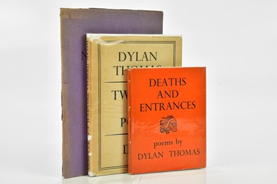 Lot 402 - THOMAS (D), NEW POEMS, clipped purple paper...