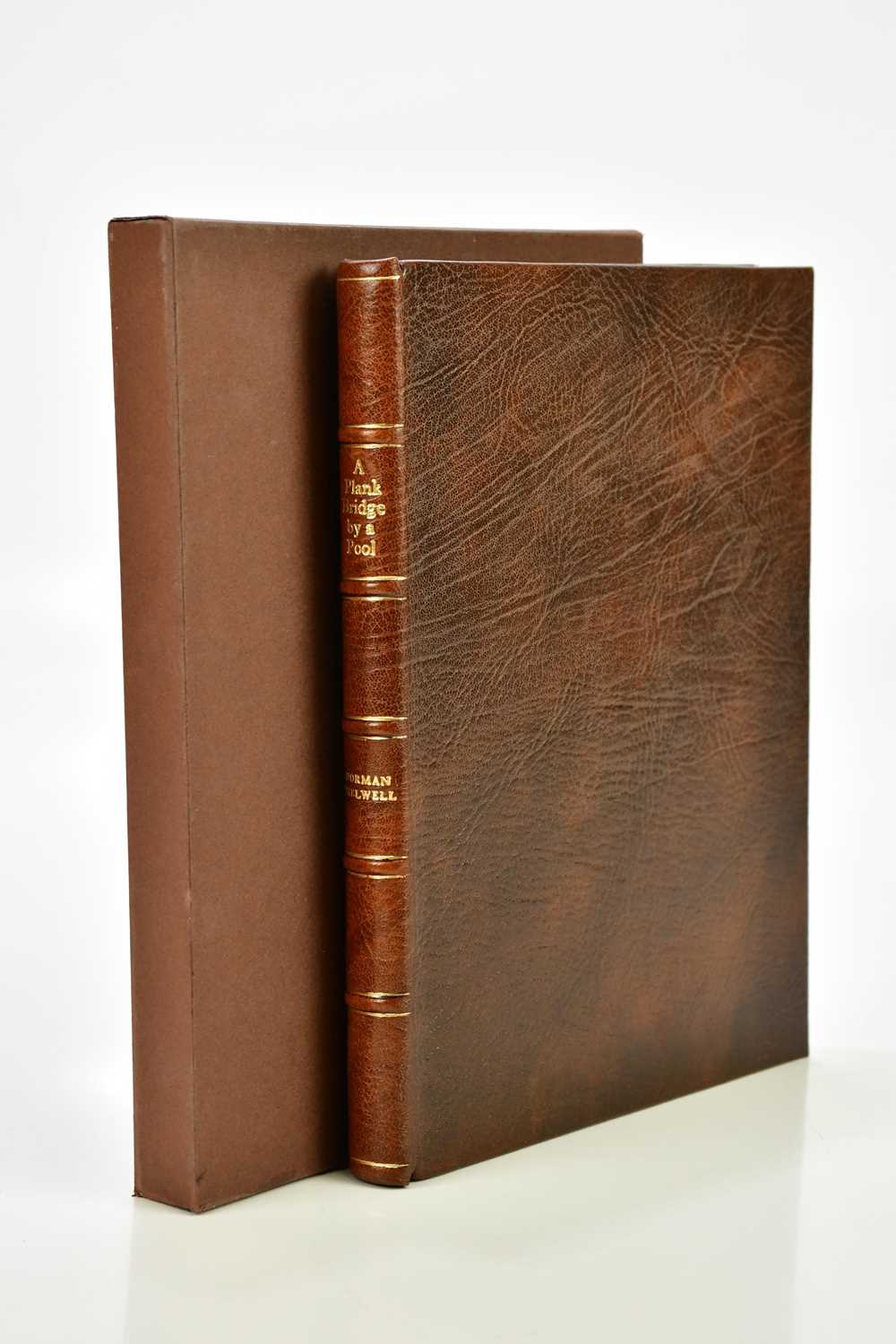 Lot 463 - THELWELL (N), A PLANK BRIDGE BY A POOL, signed...