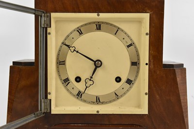 Lot 1381 - A Victorian ebonised mantel clock, the drum...