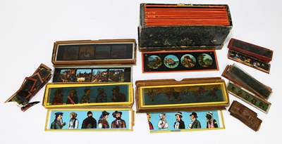 Lot 149 - Assorted magic lantern slides, various scenes...