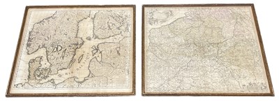 Lot 271 - An antique printed map of the Baltic Sea and...