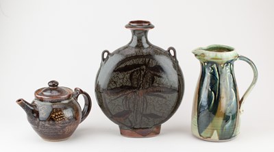 Lot 665 - WILL ILLSLEY (born 1948); a stoneware jug...