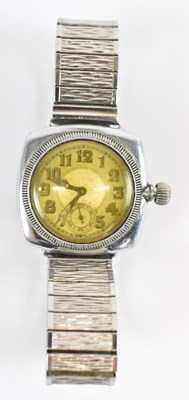 Lot 914 - ROLEX; a 1920s gentleman's stainless steel...