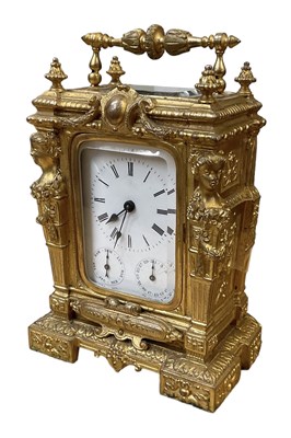 Lot 85 - A 19th century French elborate gilt metal...