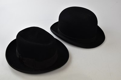 Lot 1549 - ROWANS; a bowler hat, internal 22 x 17cm,...
