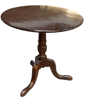 Lot 66 - A late 19th century mahogany tripod tilt-top...