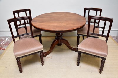 Lot 1108 - A 19th century mahogany circular table,...