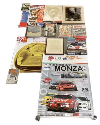 Lot 251 - AUTOMOBILIA; a group of motor racing related...