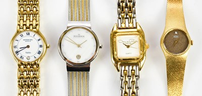 Lot 869 - OSCAR DE LA RENTA; a stainless steel and...