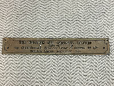 Lot 18 - An original rectangular metal plate, 'The...