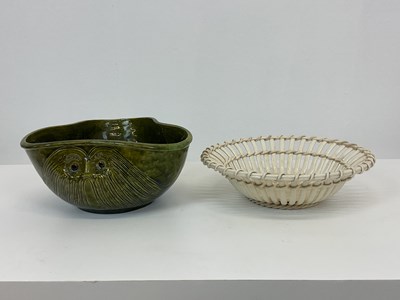 Lot 176 - FARNHAM POTTERY; a bowl in the form of a...