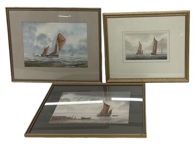 Lot 234 - ALAN WHITEHEAD; watercolour, shipping scene,...