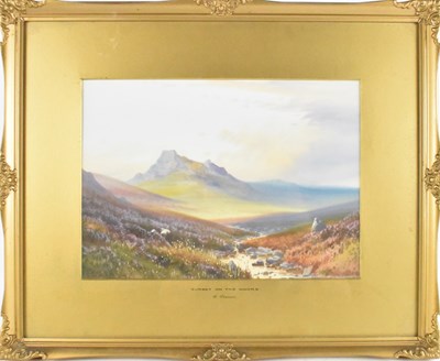 Lot 318 - GEORGE TREVOR; watercolour, 'Sunset on the...