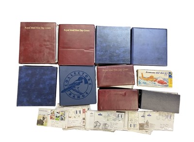 Lot 344 - Ten albums of GB first day covers and some...