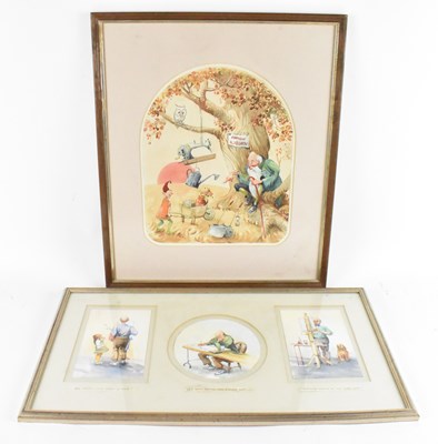 Lot 193 - CHARLES PATRICKSON; watercolour, 'Antiques...