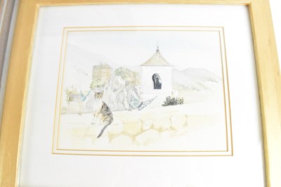 Lot 235 - C FAWCETT (C HALE); watercolour with gouache, '...