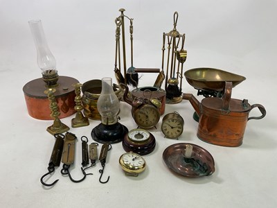 Lot 103 - A quantity of metalware including copper...