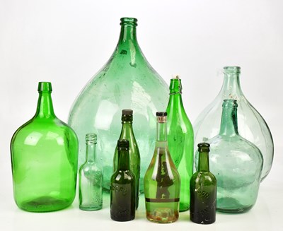 Lot 1467 - A large carboy, height 56cm and a collection...